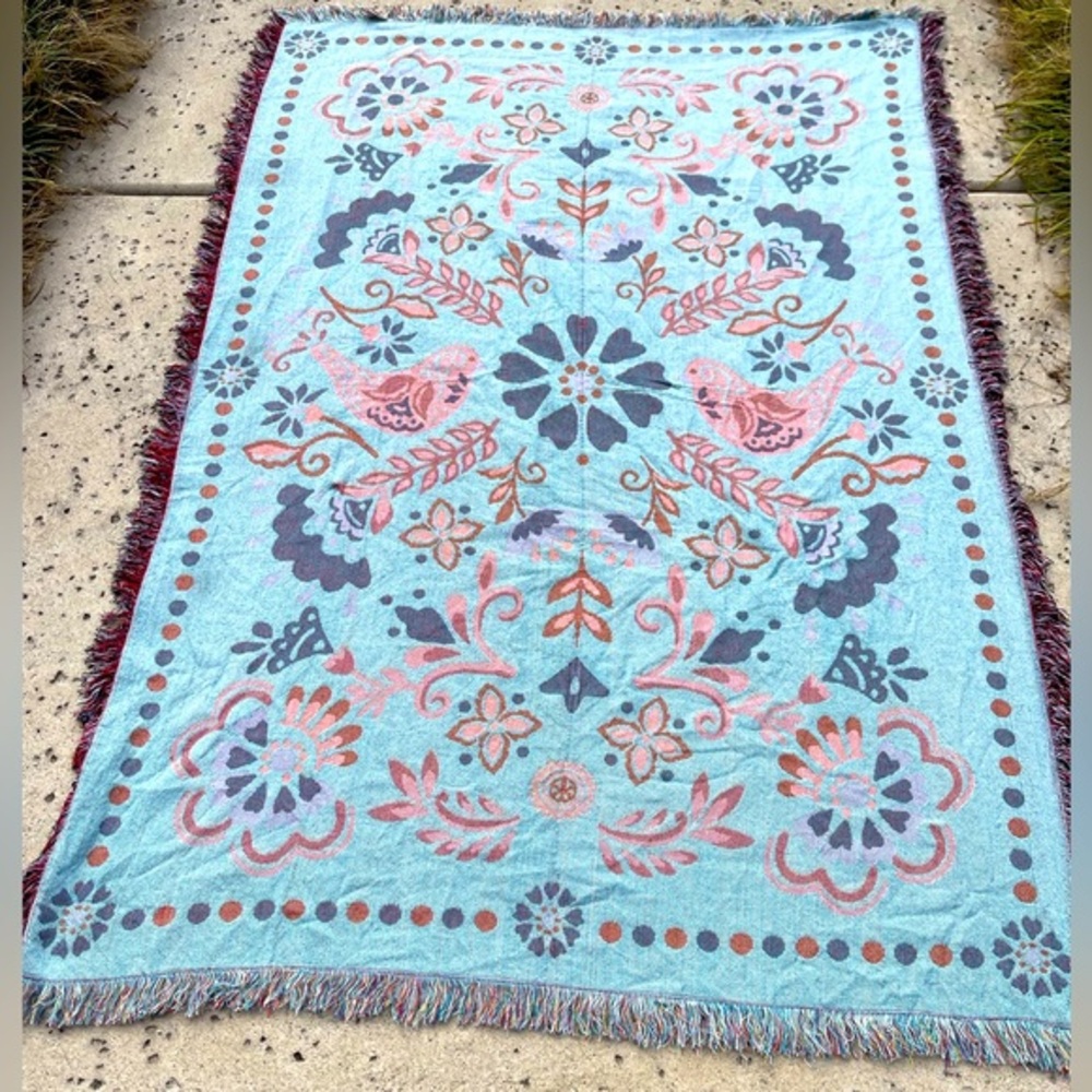 Free People-Reversible Tapestry Blanket